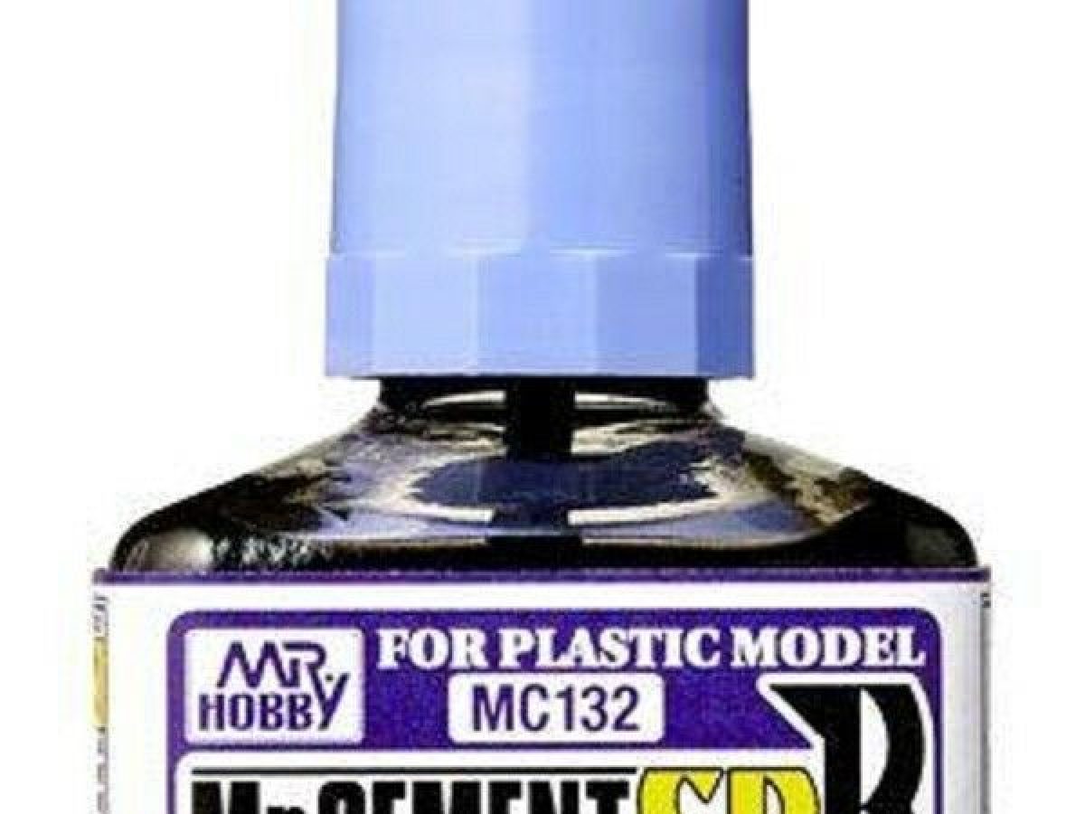 Mr.Hobby MC132 Mr. Cement Spb Black (40ml) - Pegamento para Modelismo